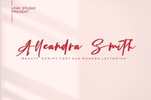 Alleandra Smith Font: A Creative Typeface for Makers