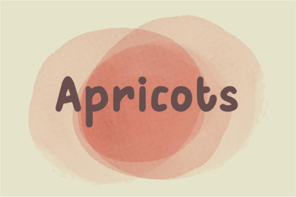 Apricots Font for a Handwritten Brand Identity