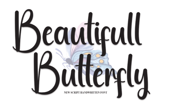 Beautifull Butterfly Font for a Charming Brand Identity