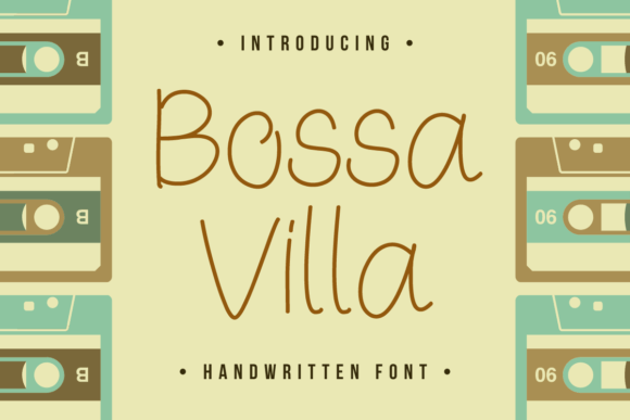 Bossa Villa Font for Creative Branding and Handmade Projects