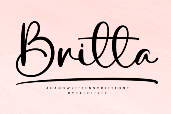 Britta Font: A Beautiful Handwritten Script for Designers