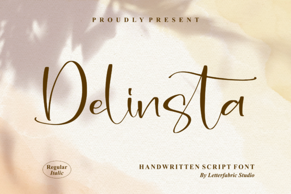 Delinsta: A Handwritten Typeface for Editorial Elegance
