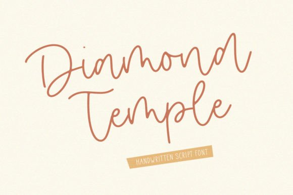 Diamond Temple: A Handwritten Font for Elegant Web Design