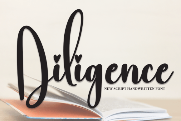 Diligence: A Script Handwritten Font for Editorial Design