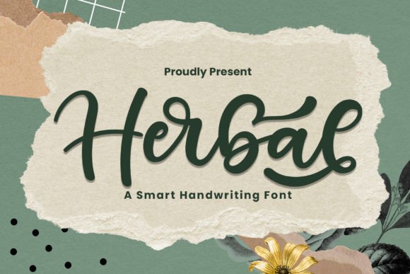 Herbal: A Handwritten Typeface for Editorial Elegance