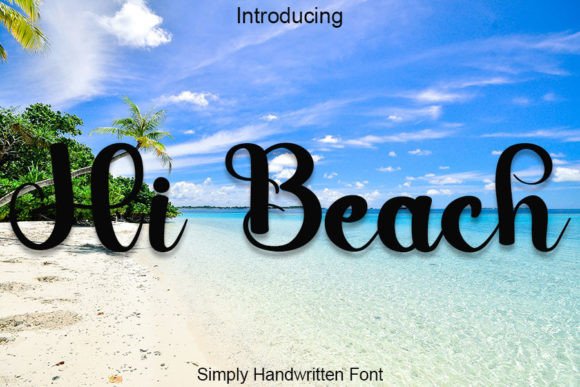 Hi Beach Font for Handmade and Design Projects