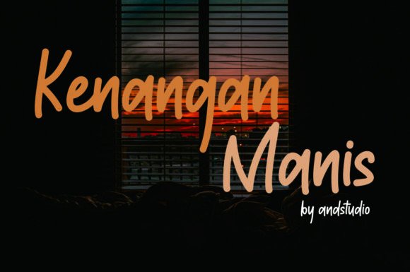 Kenangan Manis: A Cursive Handwritten Font for Branding and Promotional Design