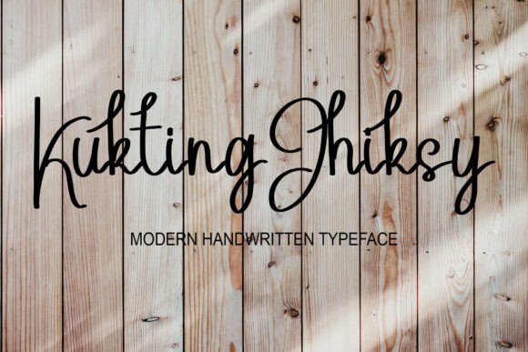 Kukting Jhiksy Font: A Handwritten Script for Creative Projects