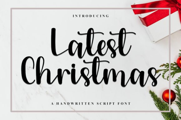 Latest Christmas Font: A Handwritten Typeface for Timeless Design