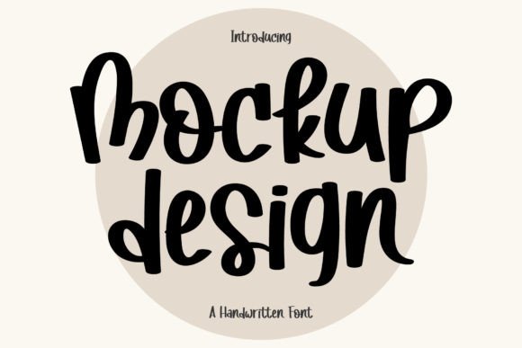 Mockup Design Font: A Joyful Typeface for Business Branding