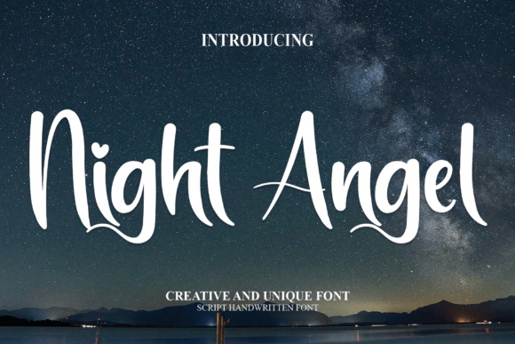 Night Angel Font for Charming Branding and Design