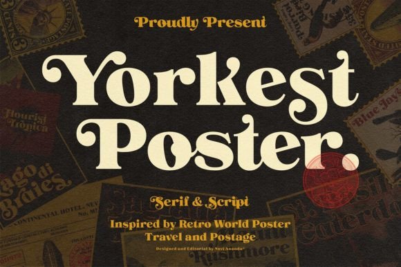 Ns Yorkest Poster Font for Vintage-Inspired Editorial Design