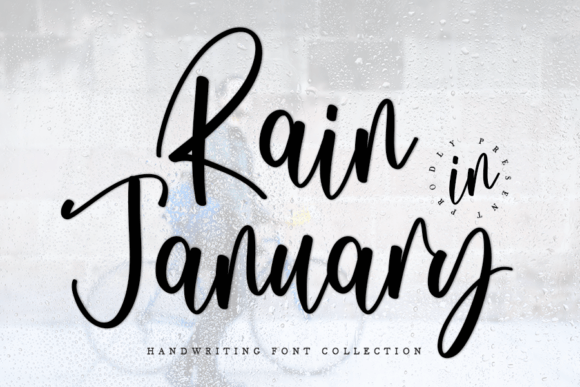 Rain in January Font for Stylish Craft Projects