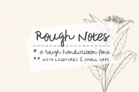 Rough Notes Font Review for Brand Designers
