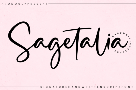 Sagetalia Font: A Handwritten Typeface for Creative Makers