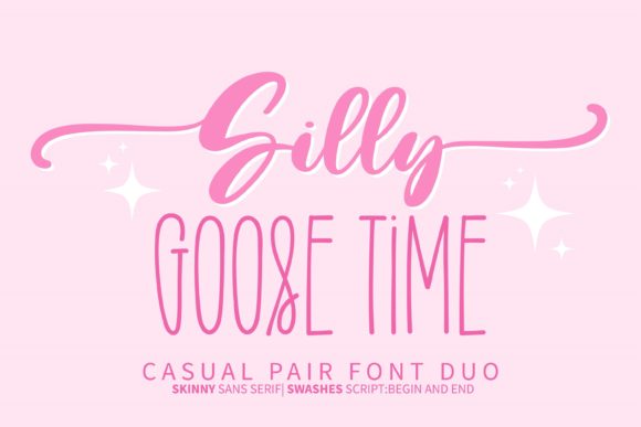 Silly Goose Time: A Charming Script Handwritten Font for Creative Designers