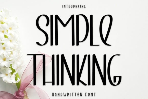 Simple Thinking Font: A Handwritten Typeface for Creative Makers