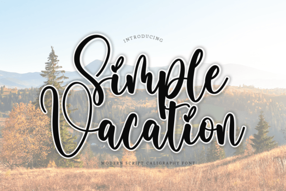 Simple Vacation Font for Elegant Social Media and Creative Campaigns