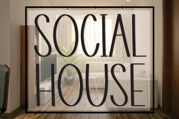 Social House Font: A Handwritten Typeface for Modern Editorial Design