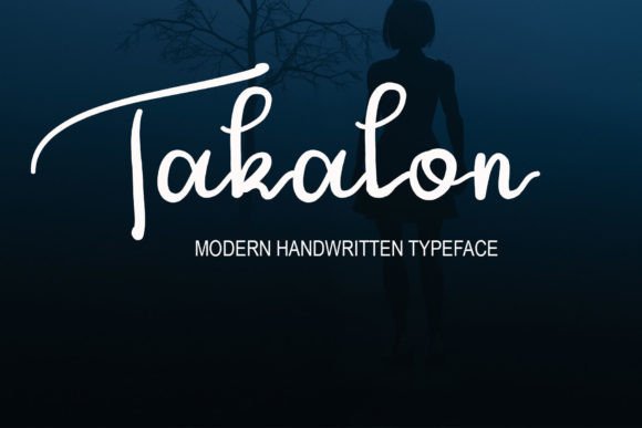 Takalon Font for Handmade Creations and Branding