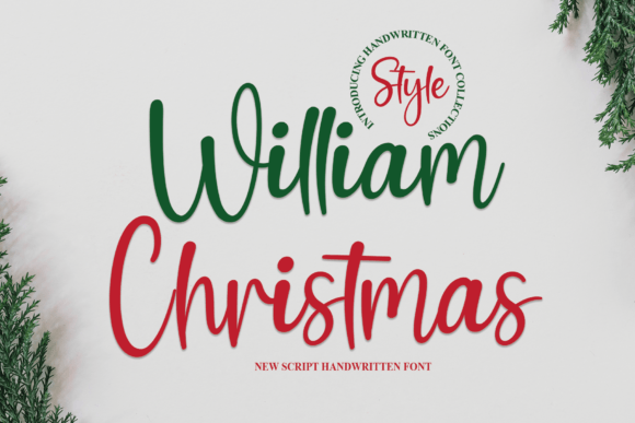 William Christmas Font for Handmade and Commercial Projects